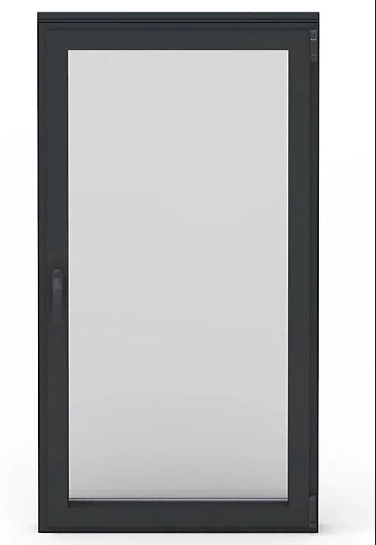 Porte d'entrée anthracite 90x200 cm aluminium - QQMORA - BKH3188 Porte d'entrée anthracite 90x200 cm aluminium - QQMORA - BKH3188