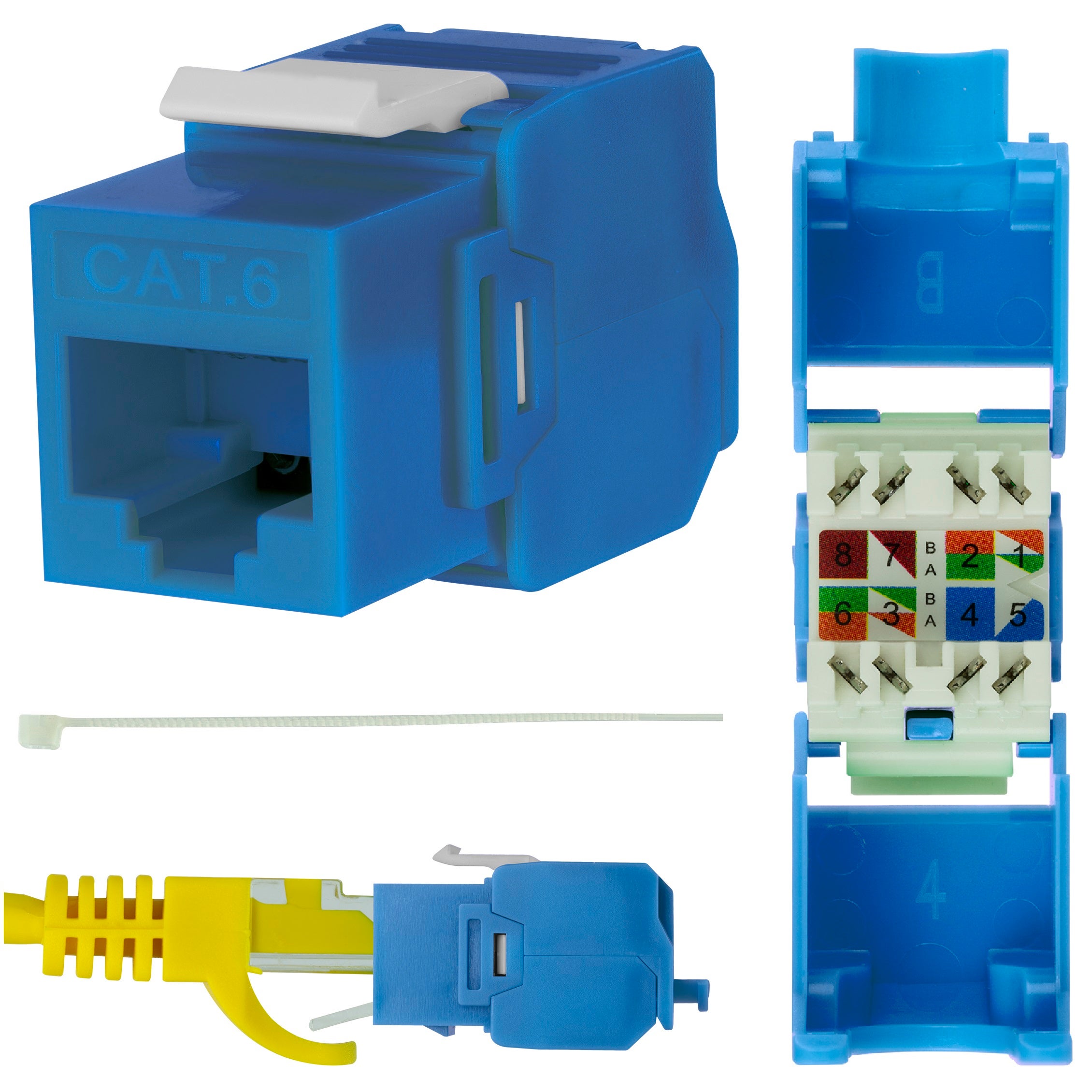 NEKU Keystone RJ45 UTP kat.6 moduł beznarzędziowy - Leroy Merlin