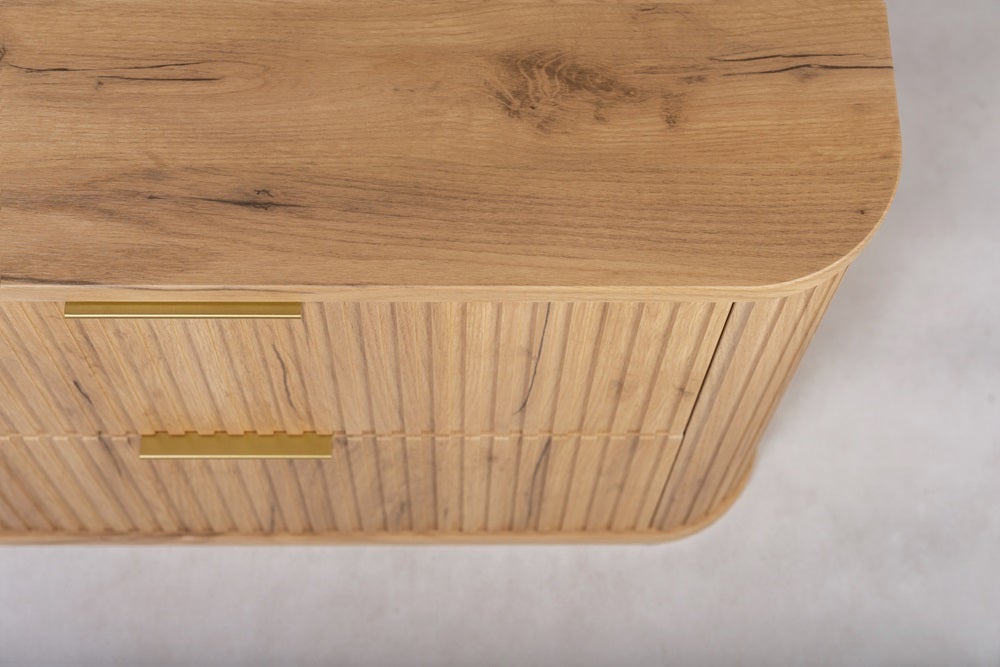 Meuble sous vasque à suspendre GLAMOUR CHÊNE CRAFT D'OR 100 cm - 8