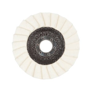 Disques Fibre Pour Meuleuse Grain 24 - Lot De 5, Diamètre 115 Mm, Alésage 12 Mm, Pour Métal, Wolfcraft