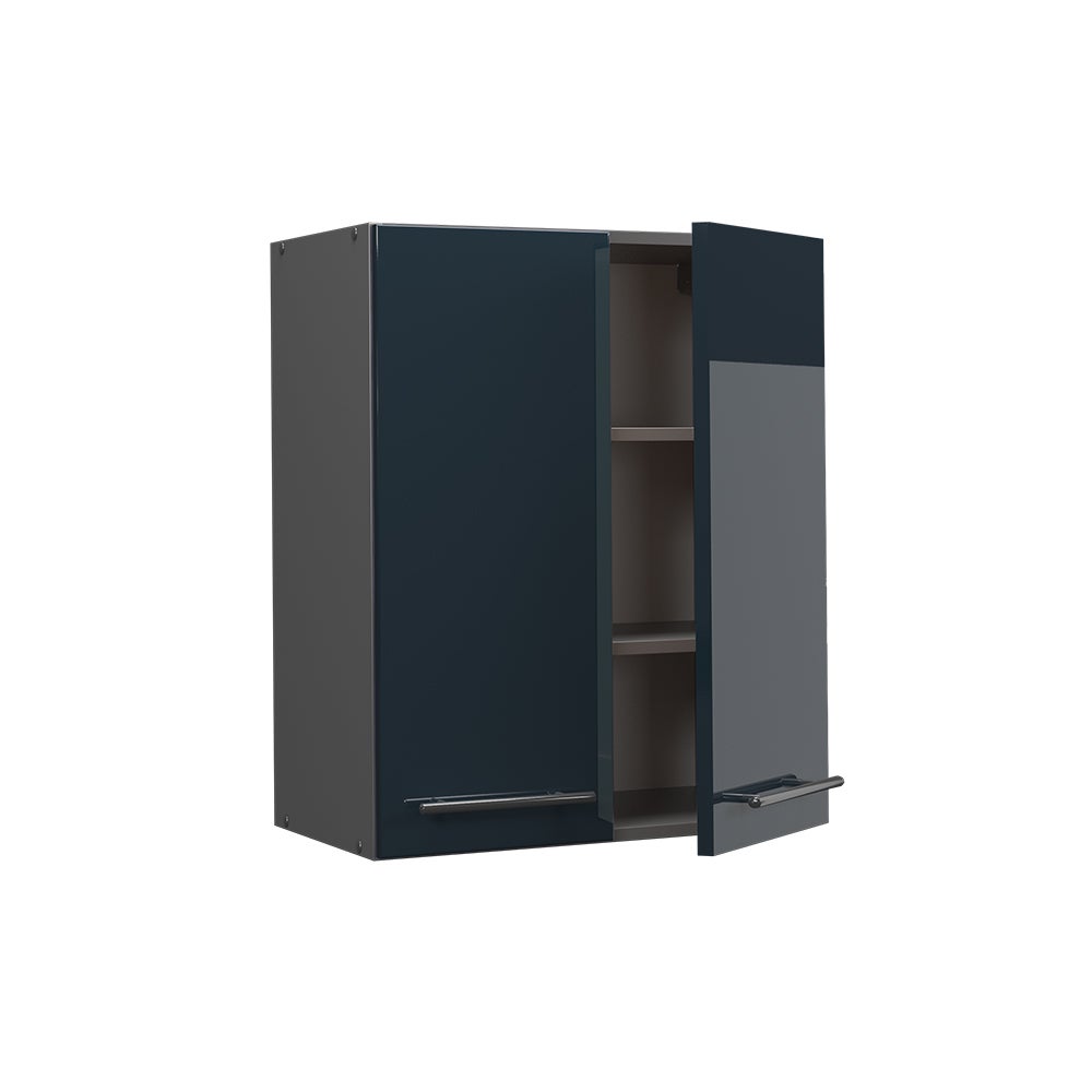 Vicco Elément haut de cuisine Fame-Line, Bleu foncé brillant, 60cm - 4