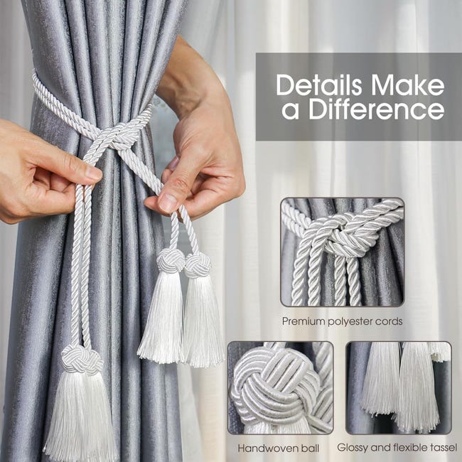 NATUBAS Confezione Da 2 Fermatende Per Tende Boho Fatti A Mano In Corda Naturale Fermatende Decorativi Regolabili Fermatende Per Tende In Stile~p123488175 NATUBAS Confezione Da 2 Fermatende Per Tende Boho Fatti A Mano In Corda Naturale Fermatende Decorativi Regolabili Fermatende Per Tende In Stile~p123488175