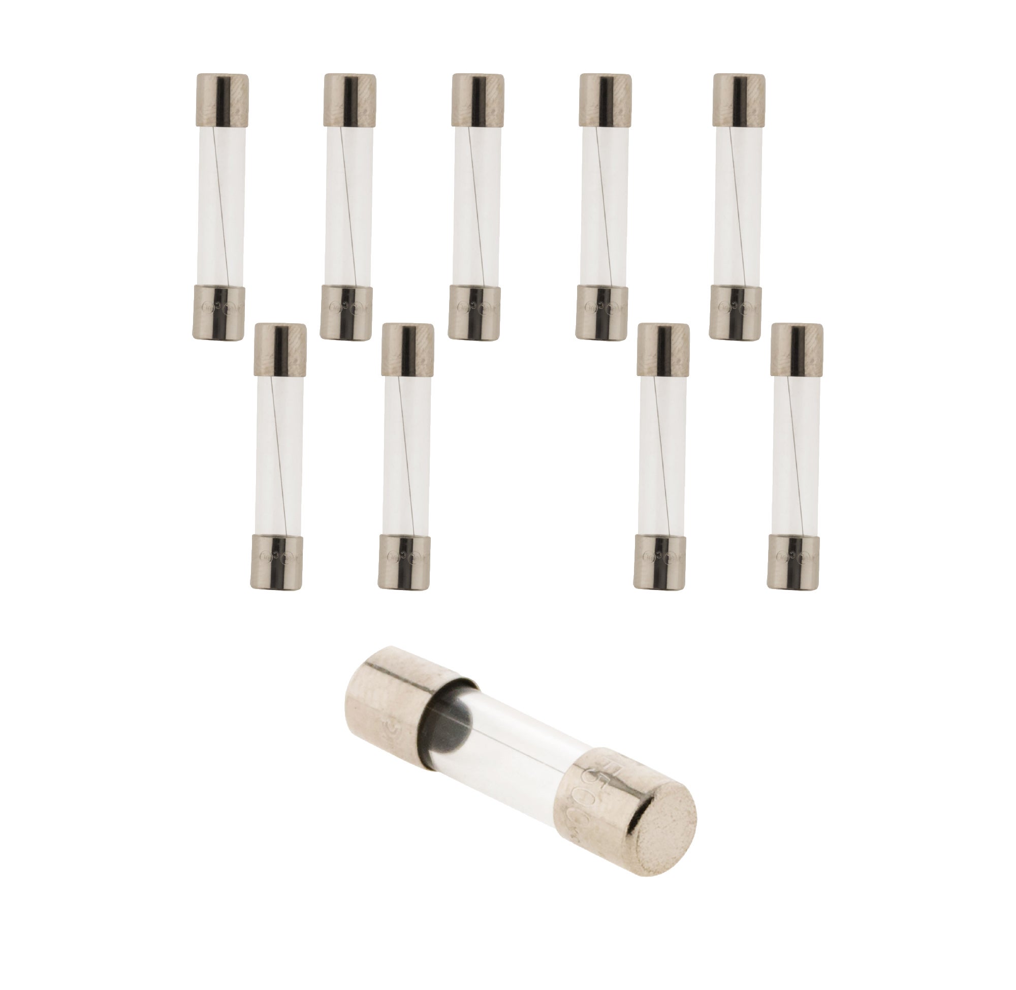 Lot De 10 Fusibles Temporisés Verre 100mA 5x20mm Action Lente