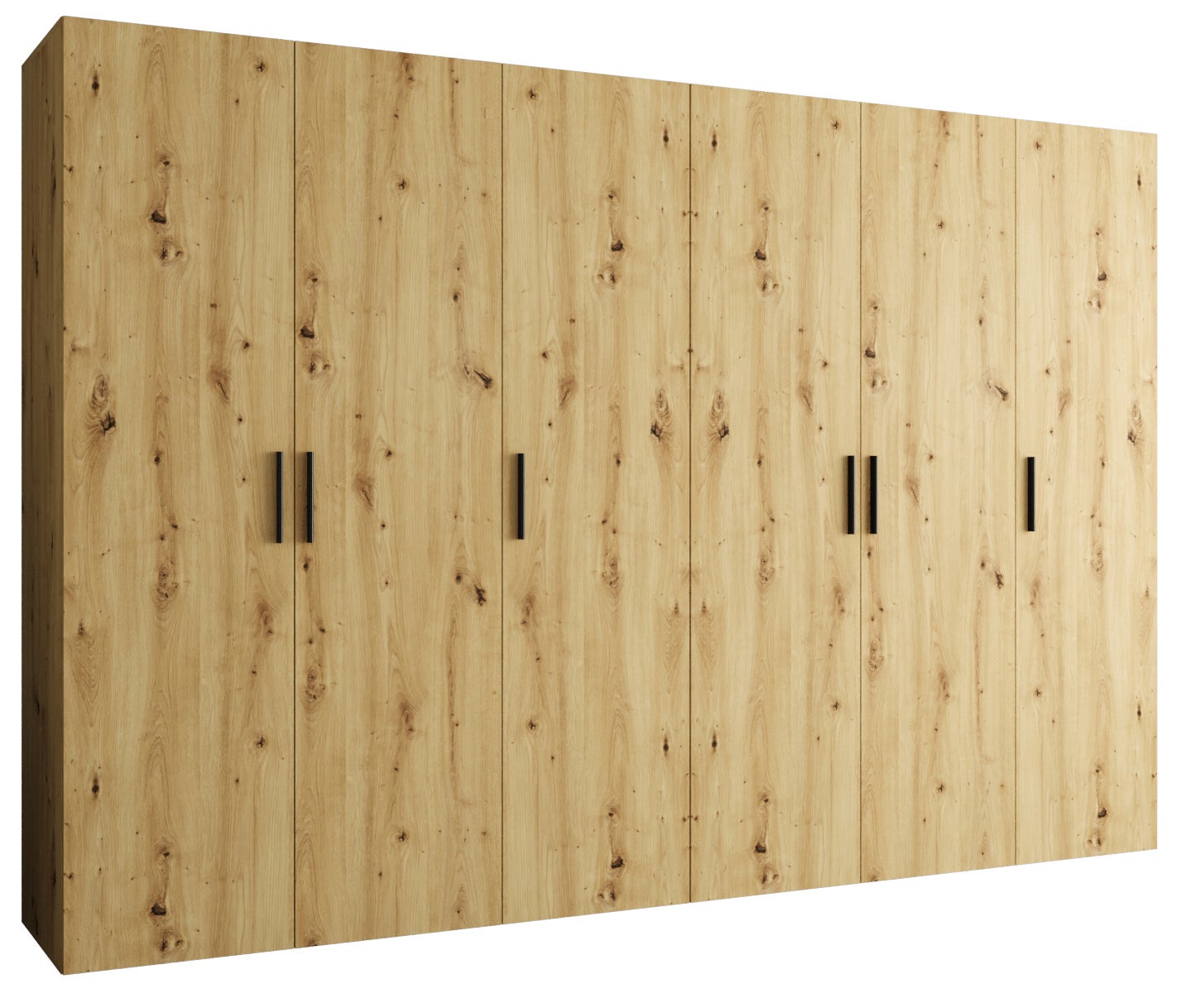 Szafa uchylna otwierana Bari 1 300 x 52 x 202 cm artisan + u. czarny Abiks Meble