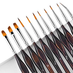 Walmeck Ensemble de 8 Pinceaux à Pinceau Pointes en Nylon pour Étudiants Adultes Artistes Acrylique Huile Aquarelle Gouache Ongles Corps Visage Art Fournitures Walmeck Ensemble de 8 Pinceaux à Pinceau Pointes en Nylon pour Étudiants Adultes Artistes Acrylique Huile Aquarelle Gouache Ongles Corps Visage Art Fournitures