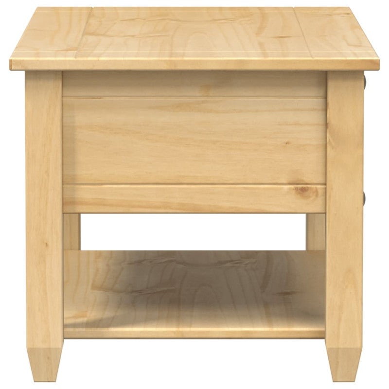 vidaXL Tavolino con Cassetti Corona 85x50x45 cm Legno Massello di Pino - 5