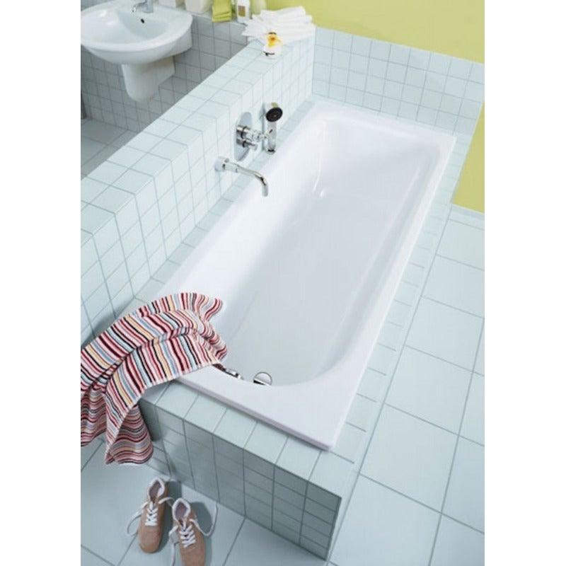 Kaldewei Saniform Plus 170 x 75 cm Baignoire droite 123 L en acier émaillé, sans pieds, blanc alpin (112600010001) - 3