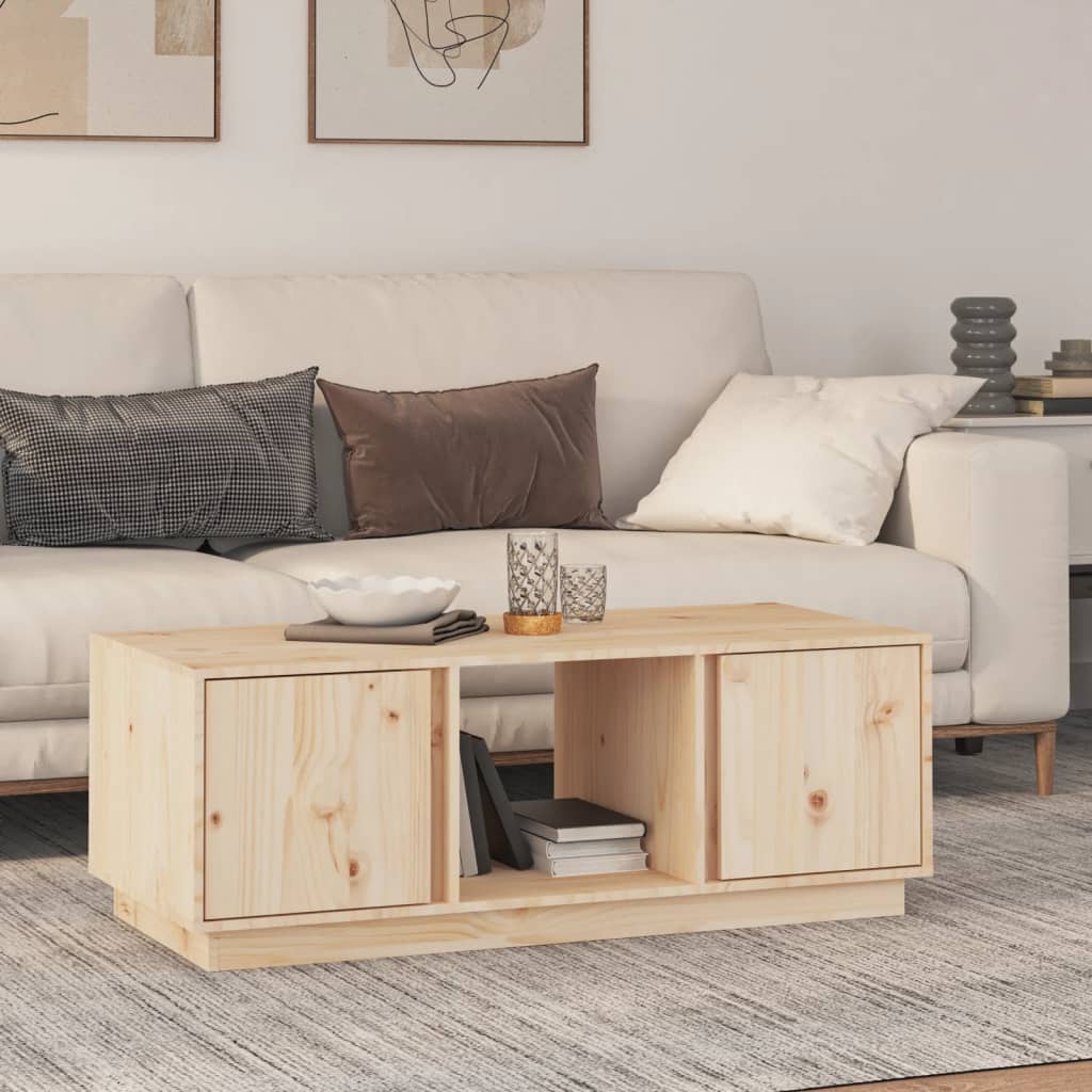 Stolik kawowy, 110x50x40 cm, lite drewno sosnowe vidaXL