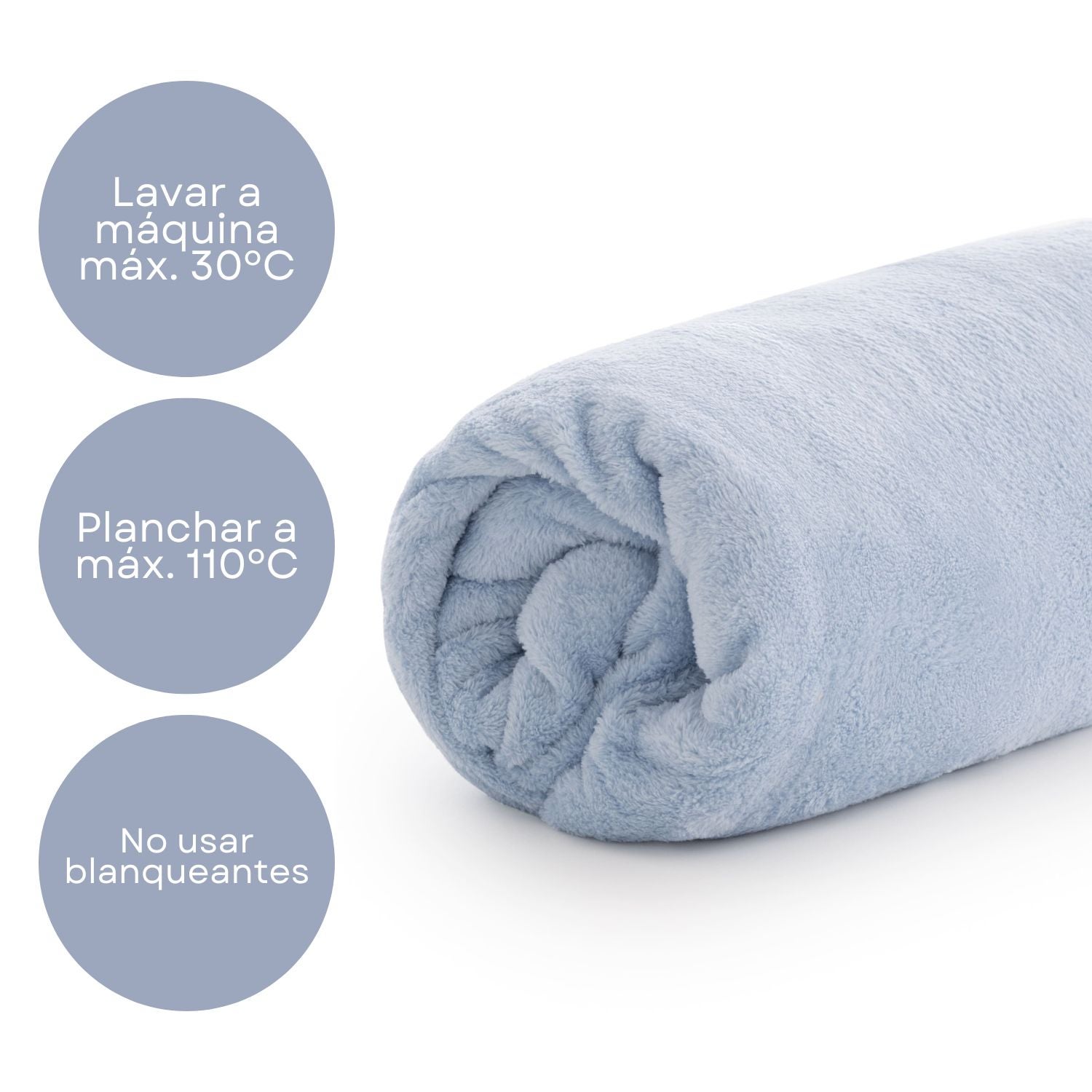 Lençol com Elástico Coralina Azul Cama 180cm Donegal Collections - 4