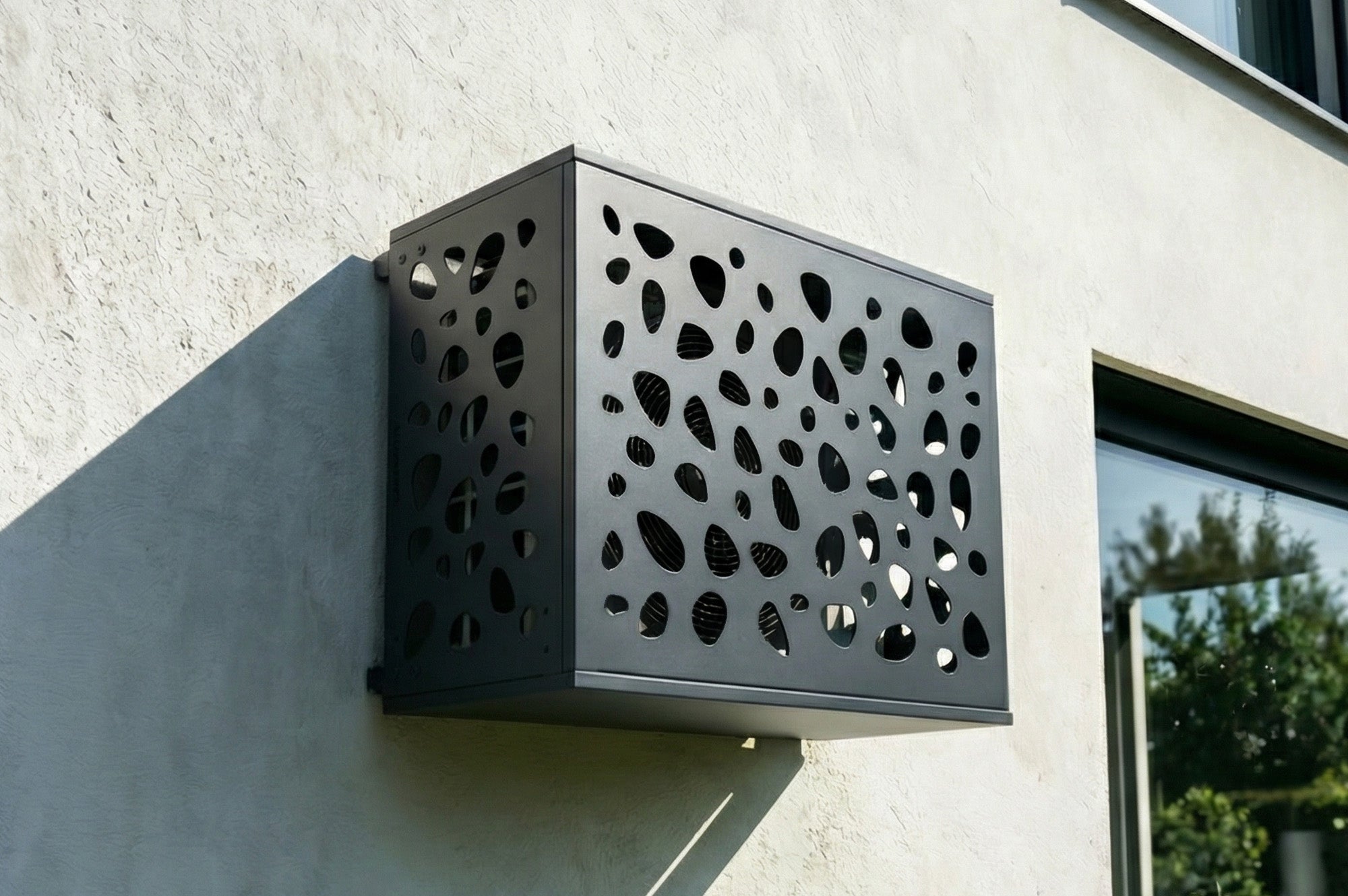 Obudowa Klimatyzatora I Pompy Ciepła ANETO SUNNY Aluminium Szary z Dolny Panel - Rozmiar S