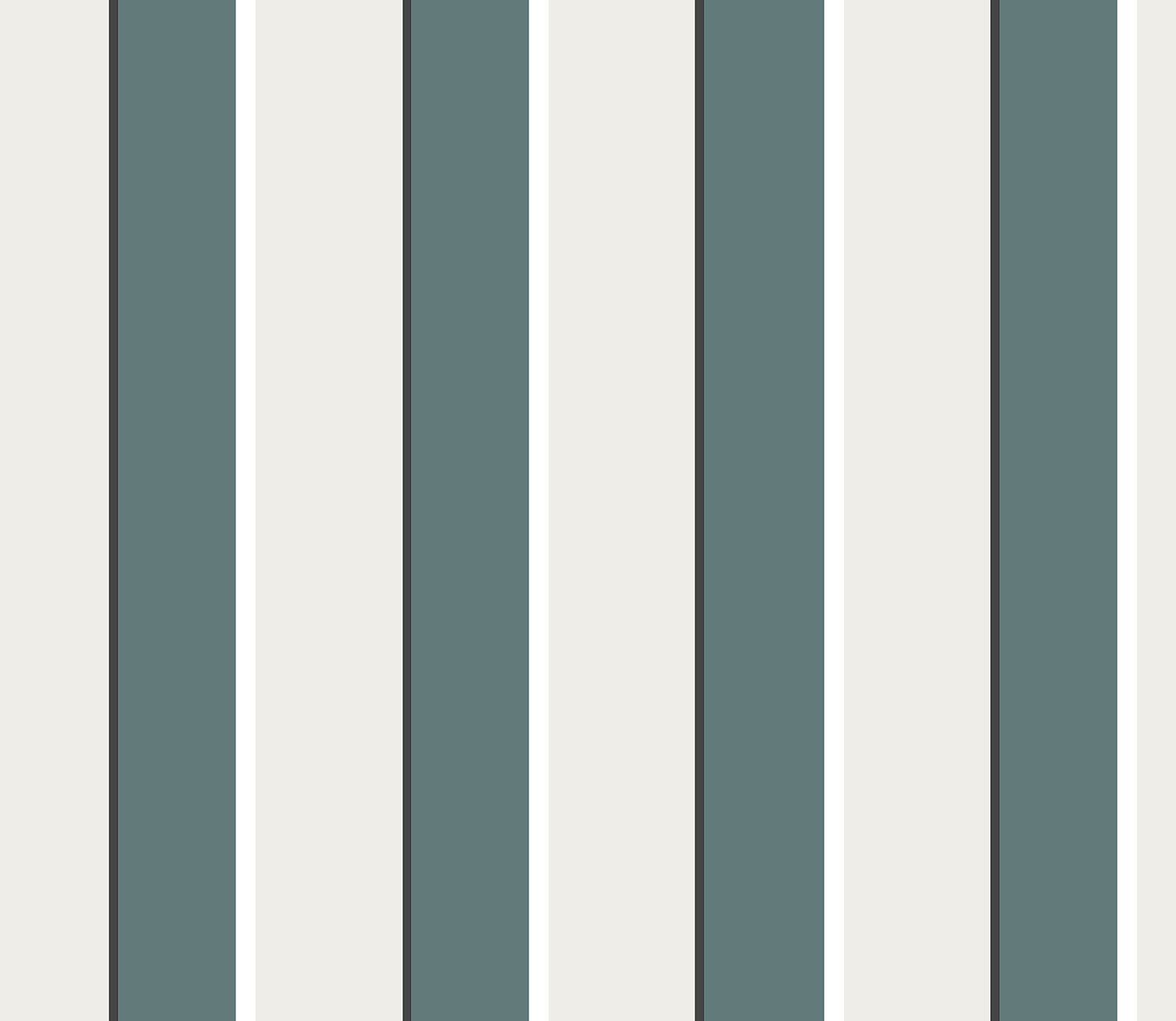 Tapeta paski ciemnej zieleni - 53 cm x 10 m - SANDERS &amp; SANDERS