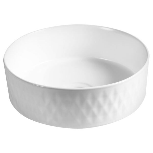 Umywalka nablatowa KR-704 biała KERRA