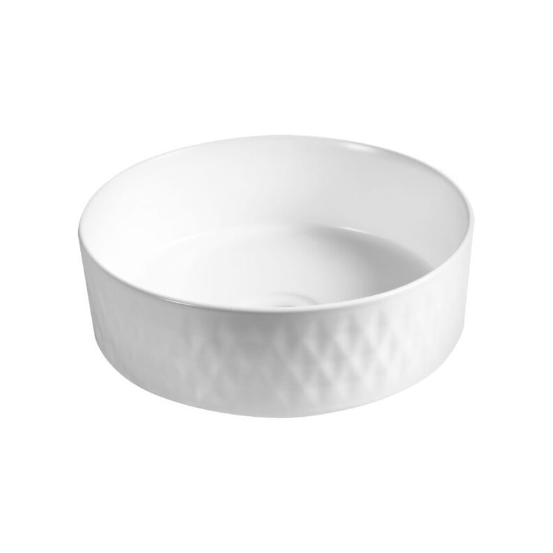 Umywalka nablatowa KR-704 biała KERRA