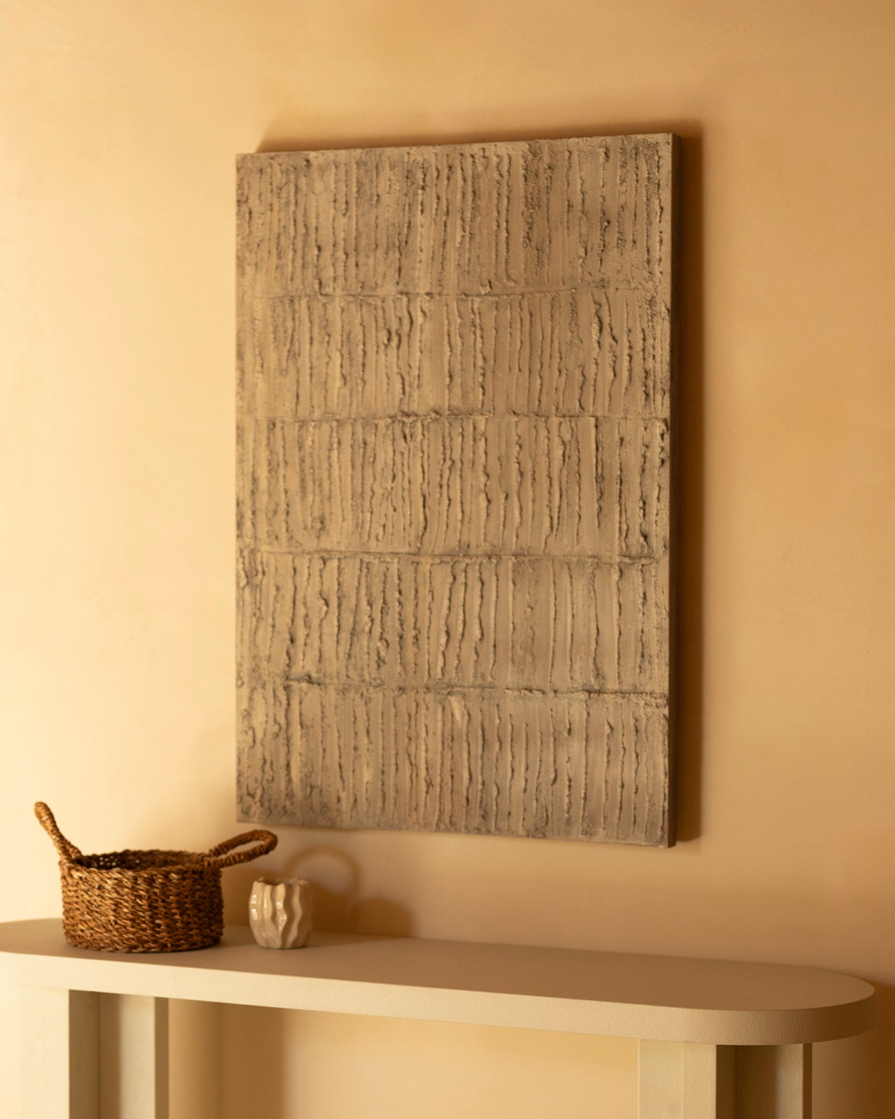IZAN - Cuadro decorativo pintado artesanalmente al oleo sin marco 60x80cm - DECOWOOD - 3
