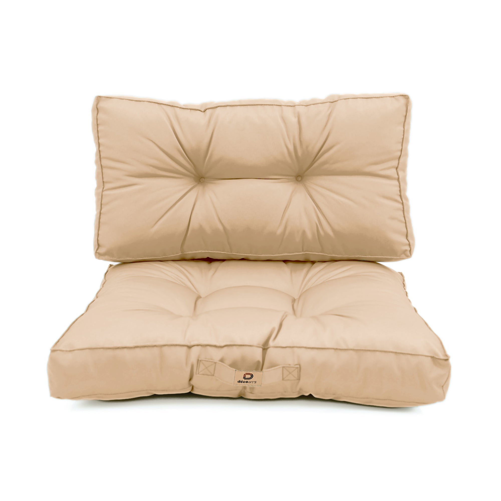 Coussins pour salon de jardin capitonné 60x60cm Beige - 3