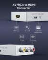 Jewan Convertisseur RCA vers HDMI, Adaptateur AV vers HDMI Jewan Convertisseur RCA vers HDMI, Adaptateur AV vers HDMI