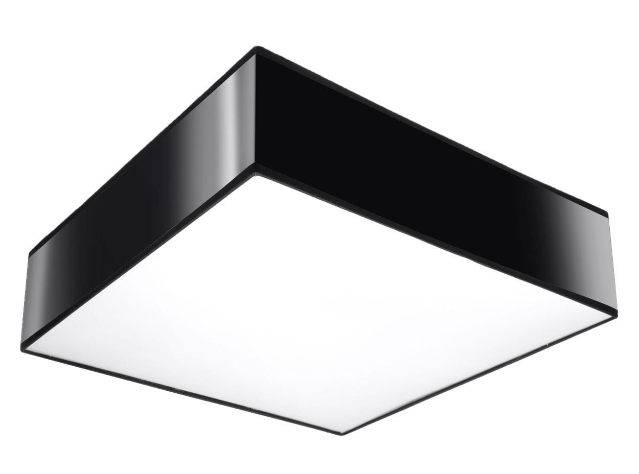 Plafon Horus kwadratowy czarny 2xE27x20W wym: 12 x 35 cm IP20 tworzywo sztuczne Sollux Lighting