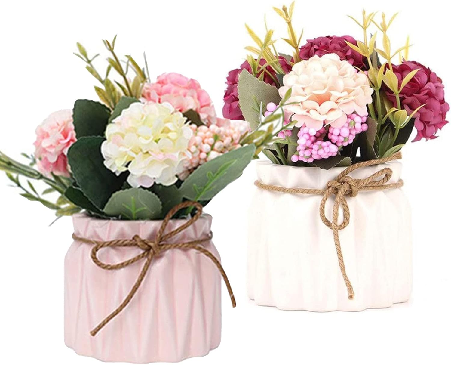 Rezea  Piezas De Flores Artificiales Decorativas, Ramo De Flores Artificiales Con Jarrón, Planta Artificial En Maceta, Flores Artificiales , Leroy Merlin