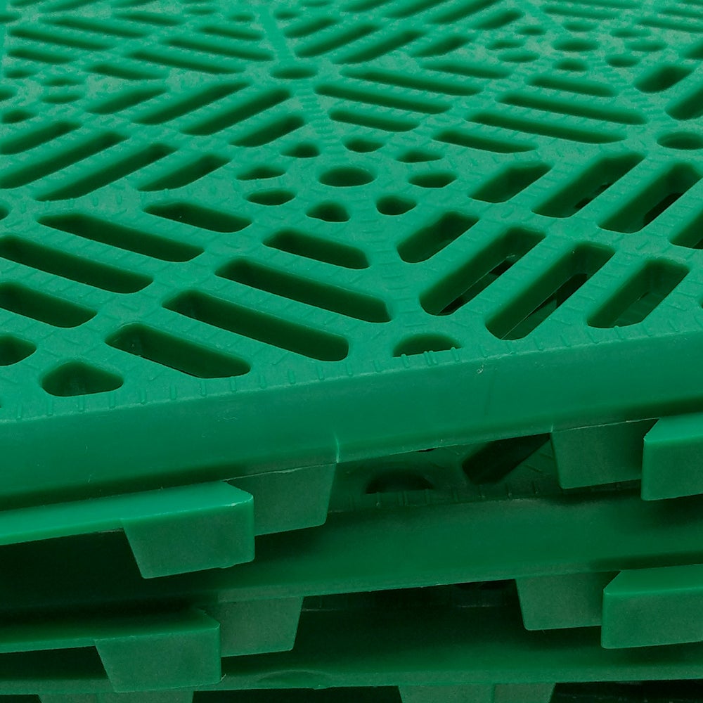 Loseta Autoventilada para Suelos (Verde). Medidas: 30 x 30 x 1,5cm. Colocación en piscinas, duchas de jardín, baños, vestuarios, terrazas - 6