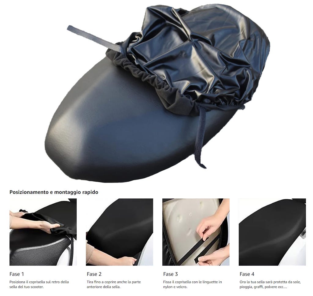 Coprisella Impermeabile Universale Maxi Scooter Moto - Foto 9