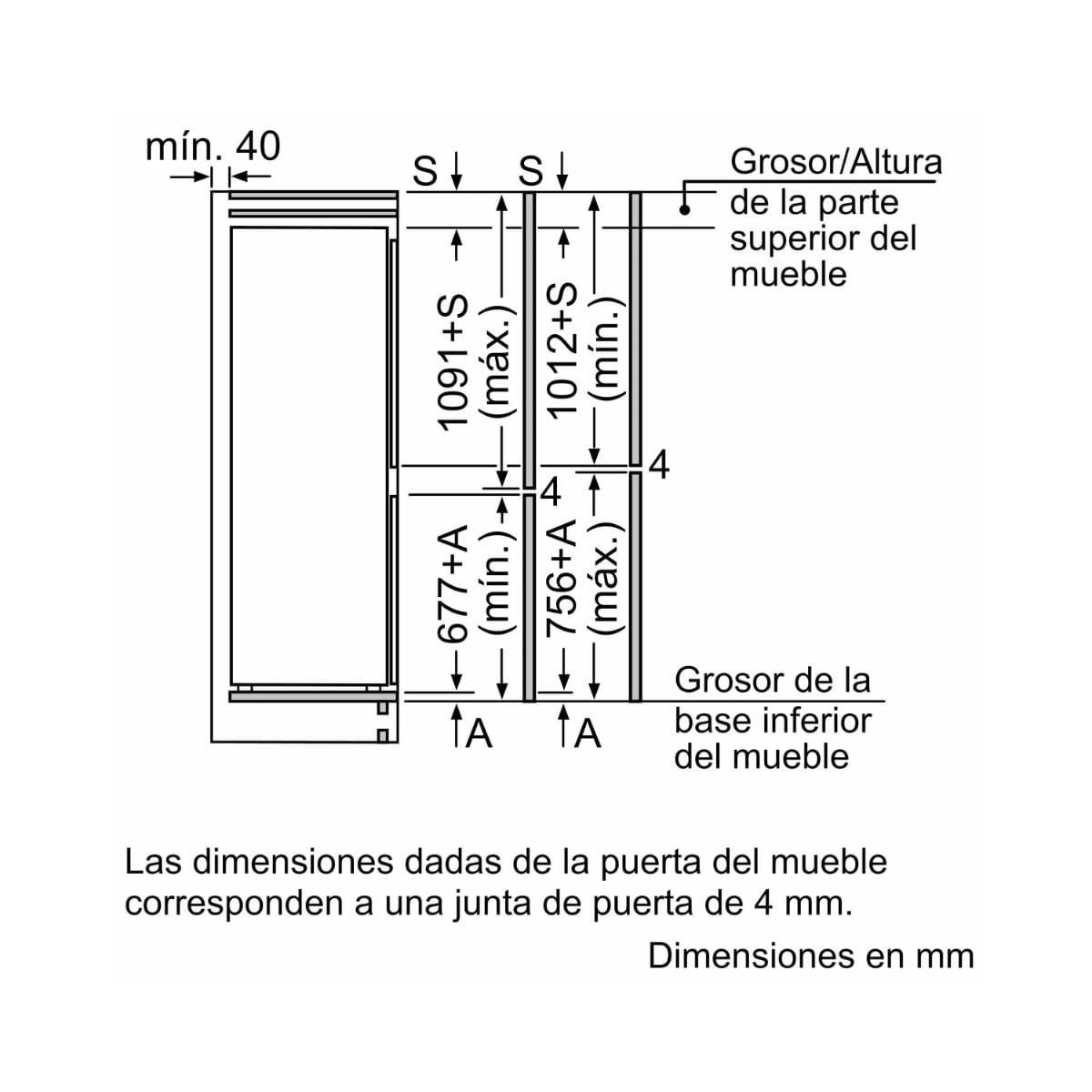 Frigorífico combinado integrado Balay 3KIE711S - 8