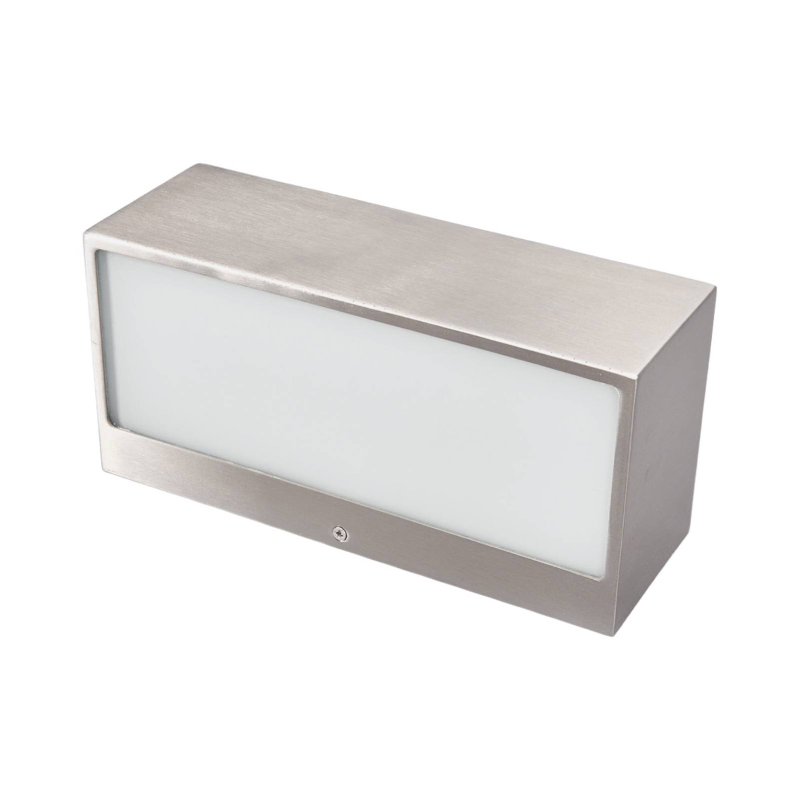 Lindby Elegante applique da esterni Pacon in acciaio inox, Applique per