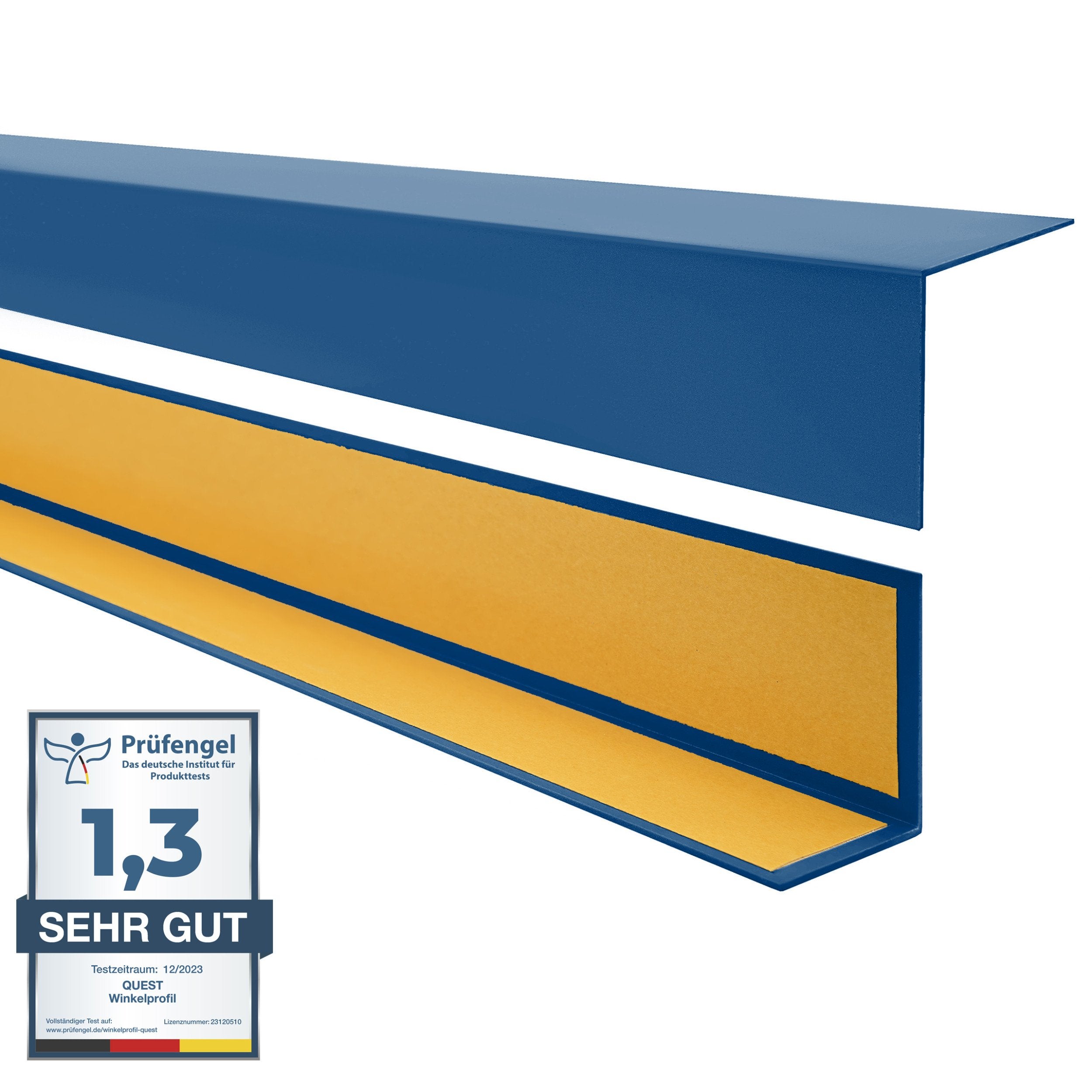 Cornière PVC Rigide Autoadhésive 50x50mm 200cm Blanche - Protection Angles Et Bords