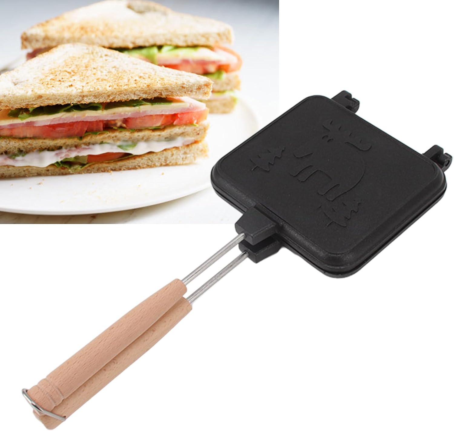 Poêle antiadhésive 4 compartiments - Ma Cuisine En Ligne, poêle antiadhésive