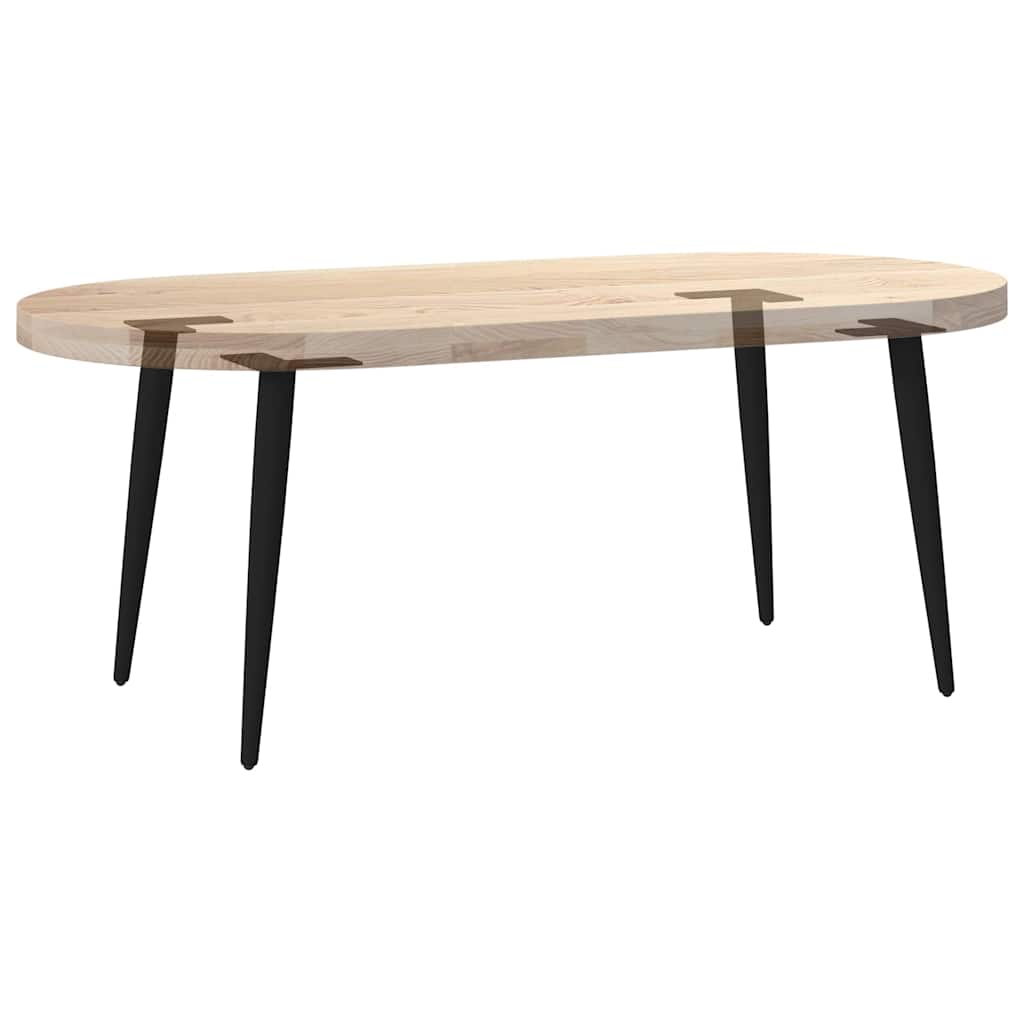 Pernas cônicas para mesa de centro 4 peças aço preto 30-31 cm - COMFORTXL - 8