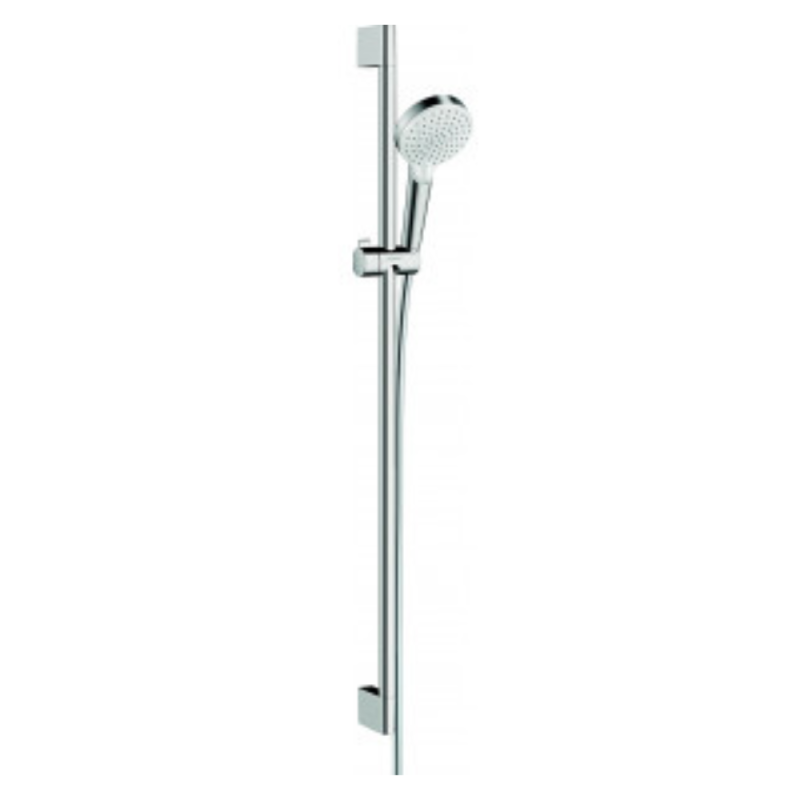 HANSGROHE 26538400 Crometta Zestaw prysznicowy 100 Vario EcoSmart z drążkiem 90 cm Biały/Chrom