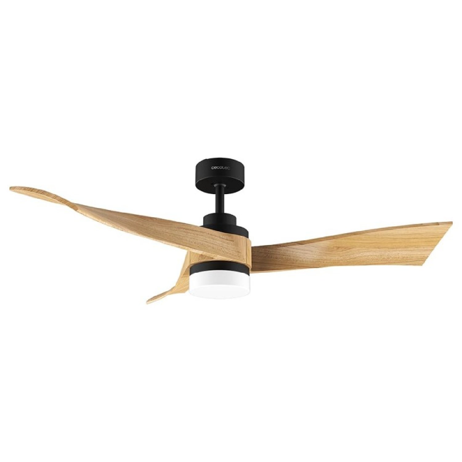 Cecotec Plafondventilator met Licht EnergySilence Aero 5290 BlackWood 40W en 52, met DC Motor, Afstandsbediening, LED Licht, Programmeerbare Timer