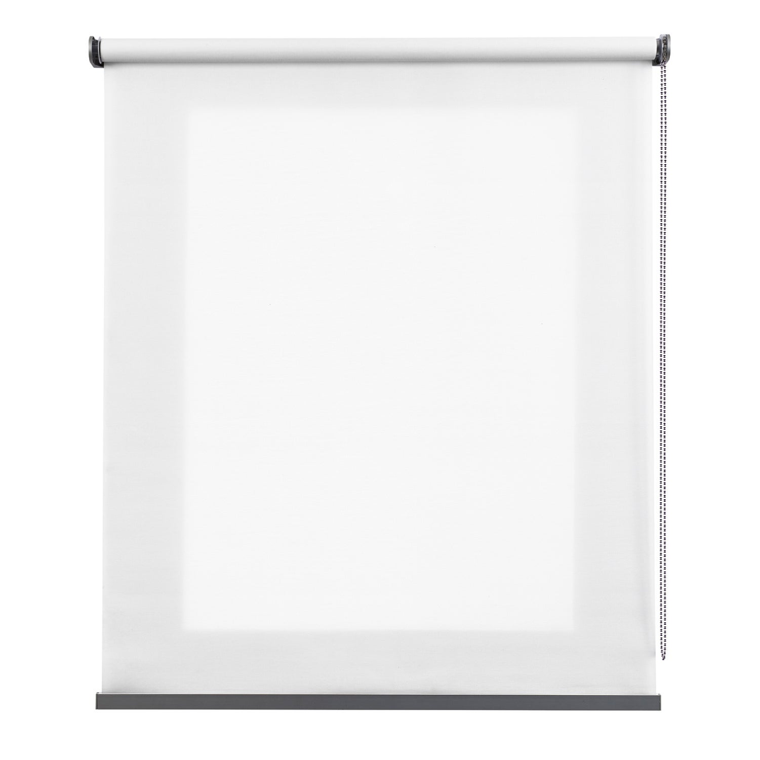 Estores enrollables estor translúcido premium con acabados en aluminio blanco 100x250 cm