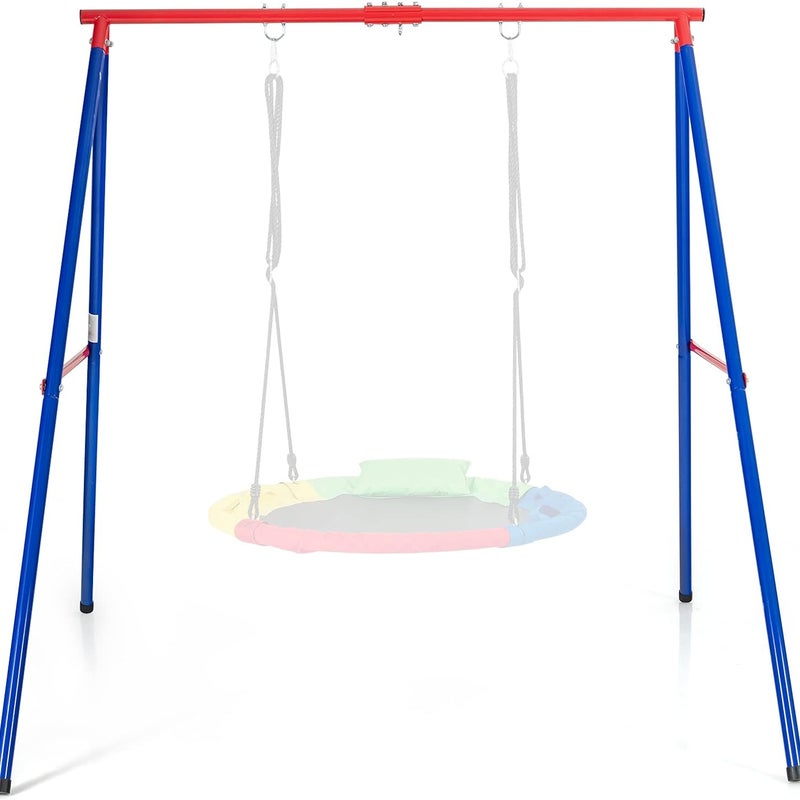 Stelaż huśtawki, obciążenie do 250 kg, rusztowanie do huśtawki gniazdowej dla dzieci, stelaż do ogrodu, 194 x 184 x 180 cm
