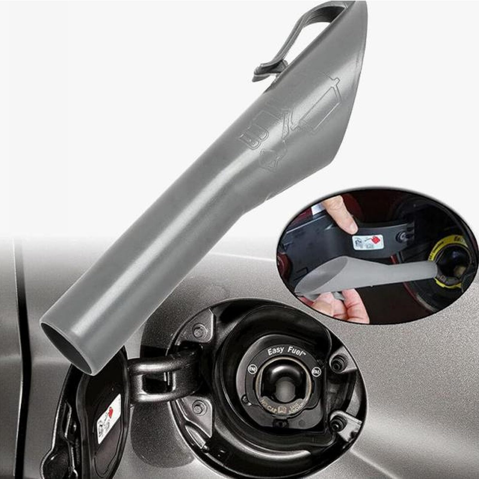 Entonnoir de remplissage de carburant 1833948 Entonnoir de réservoir d'essence sans bouchon pour Focus Fiesta CMax Escape Mustang Explorer Gris - 4