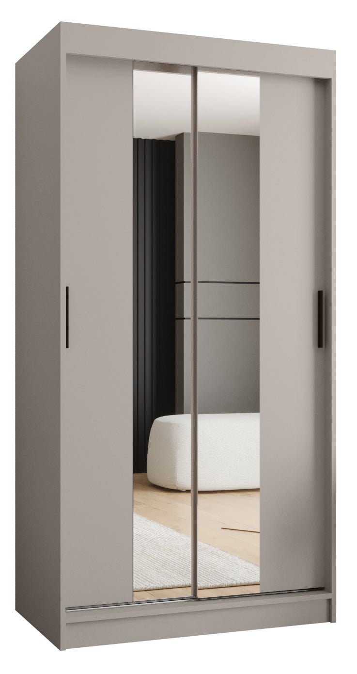 Szafa przesuwna garderoba RUBINO T1 100 x 62 x 200 cm Kaszmir