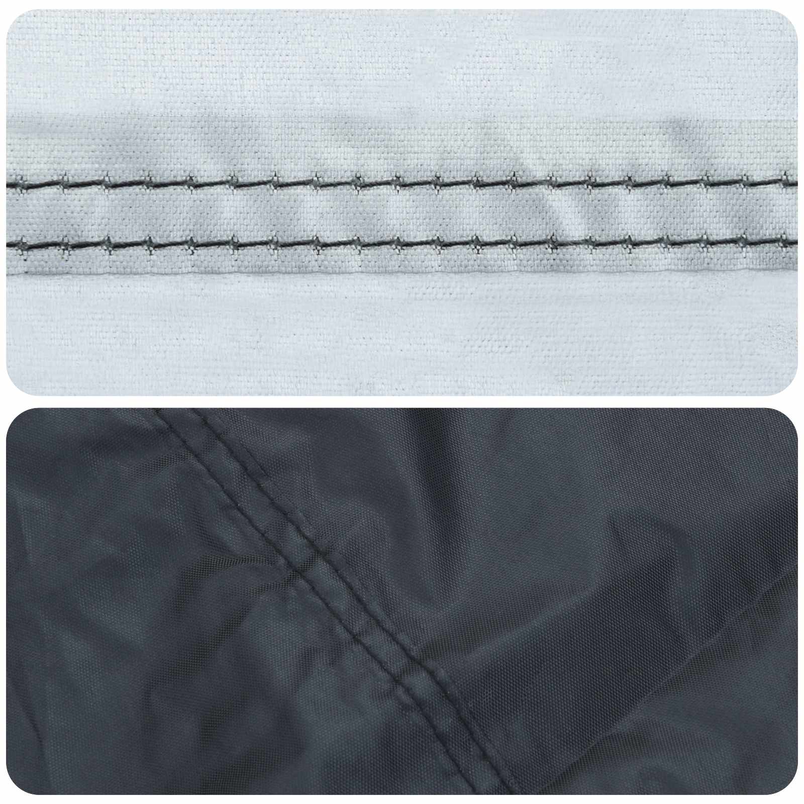 vidaXL Housse pour meubles Noir 244 x 244 x 71 cm Tissu Oxford 210D - 6