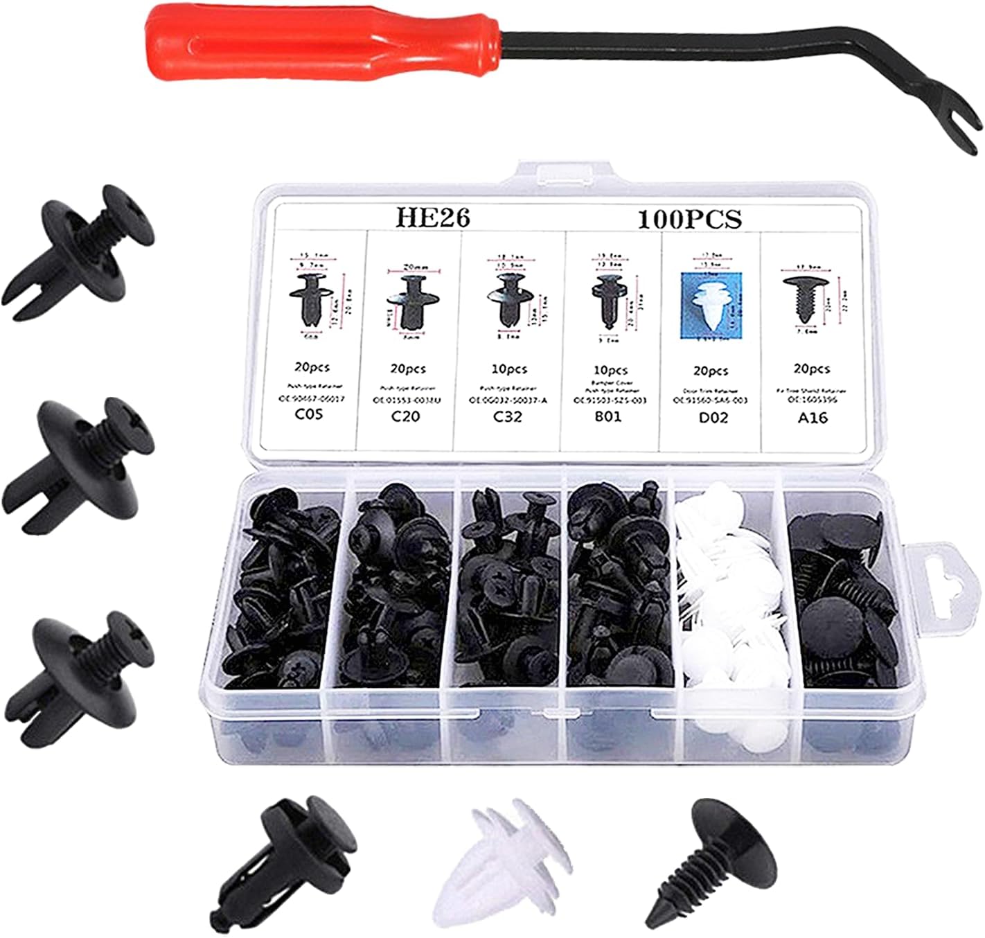 Fixations de panneau de porte, 30 pièces, Clips de garniture pour Jeep Grand Cherokee 34 Fixations de panneau de porte, 30 pièces, Clips de garniture pour Jeep Grand Cherokee 34