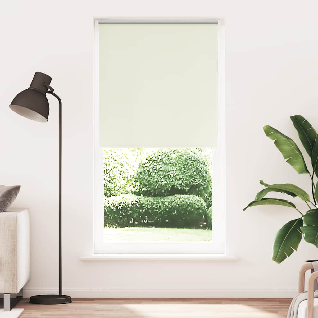 Roleta zaciemniająca Off White 95x230 cm Szerokość tkaniny vidaXL