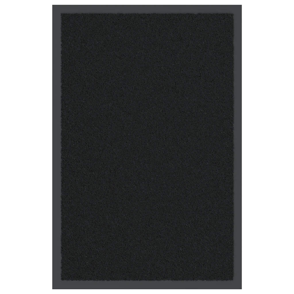 Zerbino In Poliammide Con Retro Antiscivolo – 40x60 Cm, Colore Nero, Lavabile In Lavatrice - 2