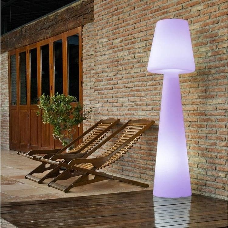NEW GARDEN lampa podłogowa LOLA 110 BATTERY biała