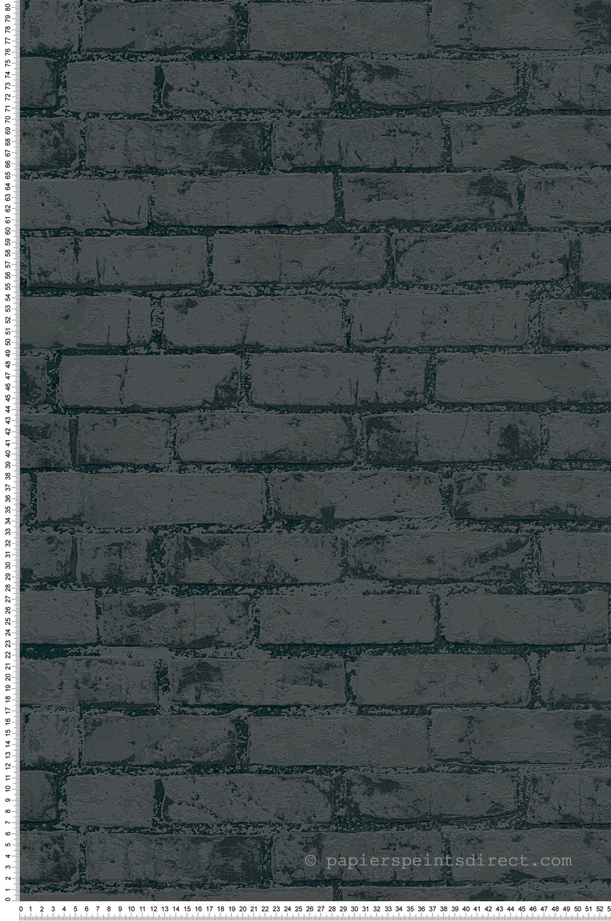 Tapeta kamień antracytowymIczarnym - 53 cm x 10.05 m - LIVINGWALLS