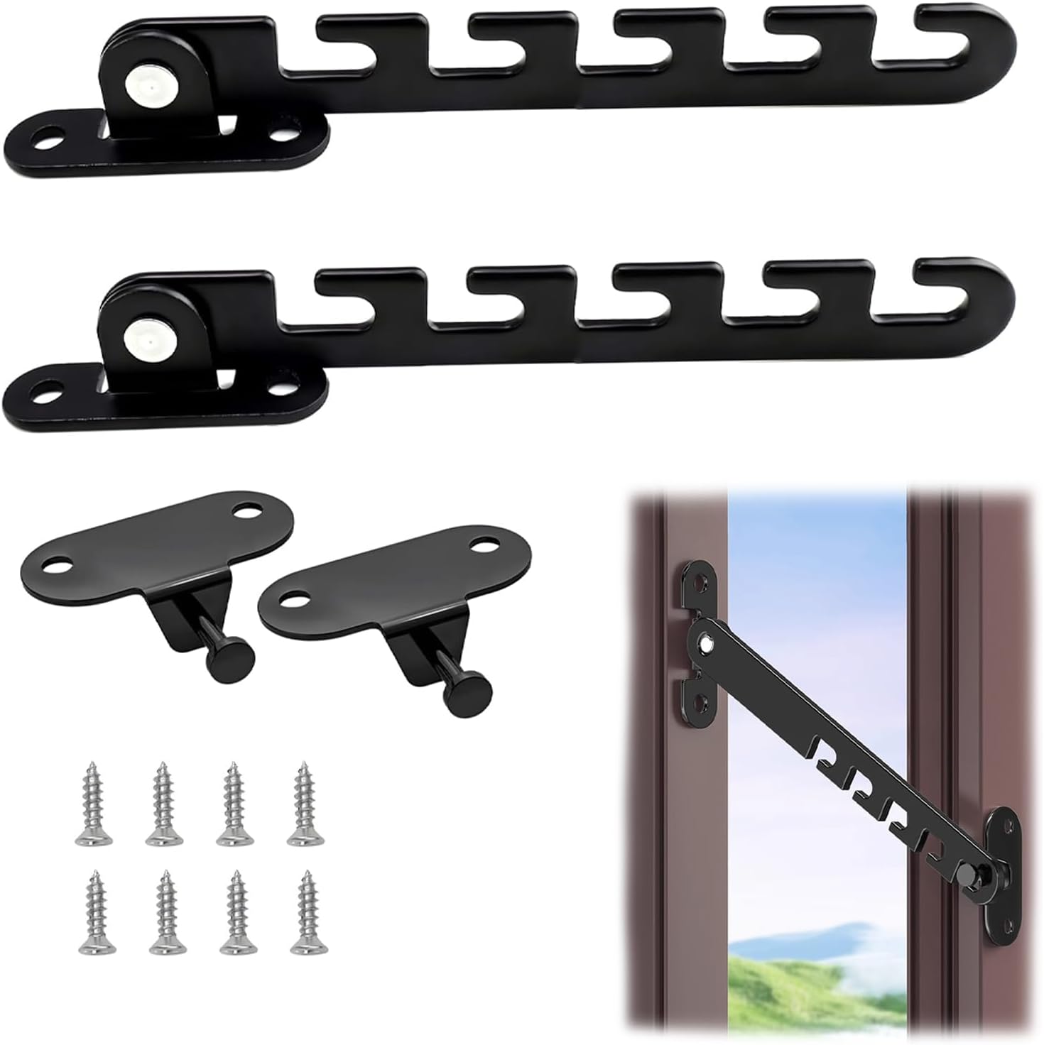 Lot De 4 Butées De Porte En Acier Inoxydable 304 Chromé Argenté Robuste