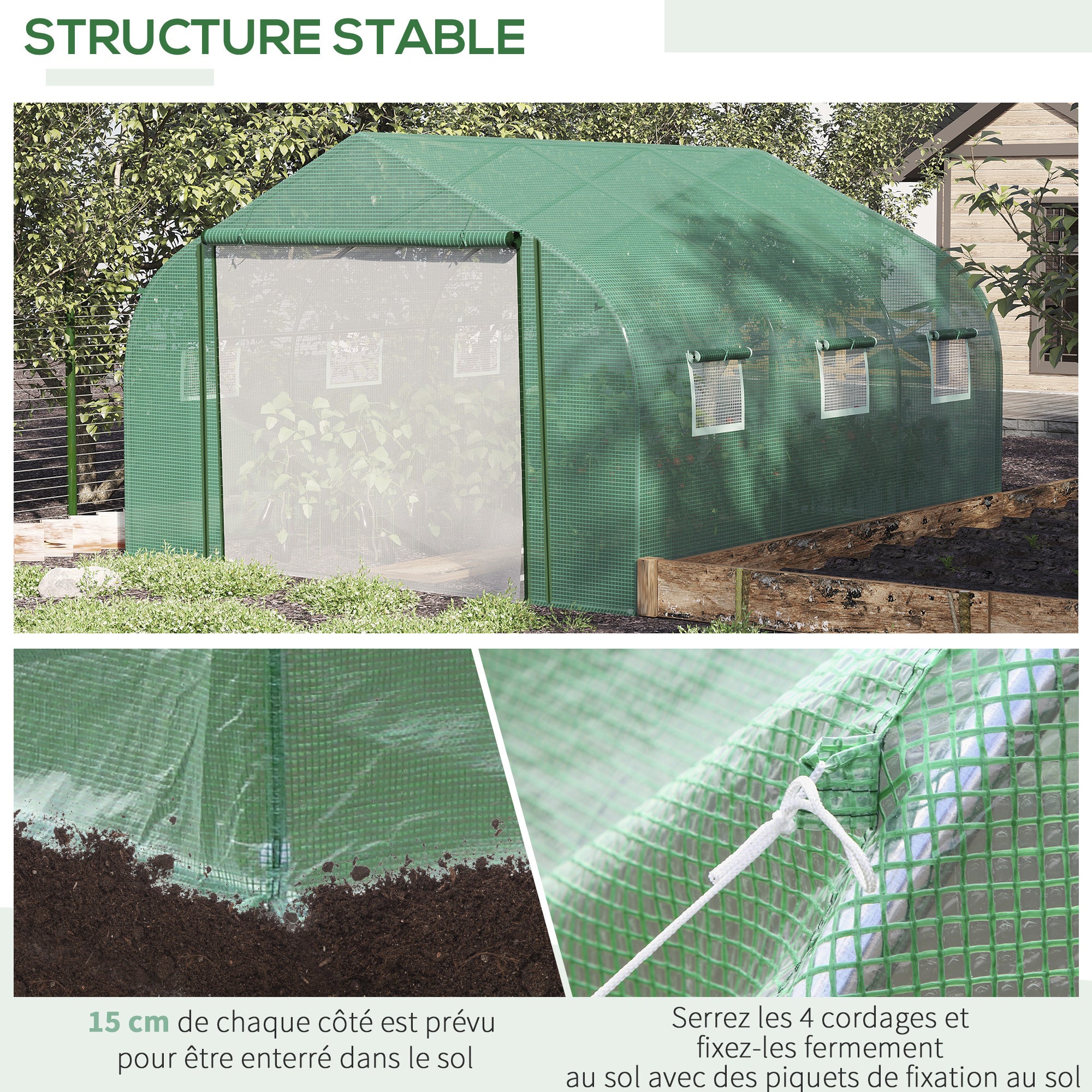 Serre de jardin Plastique Outsunny - 6