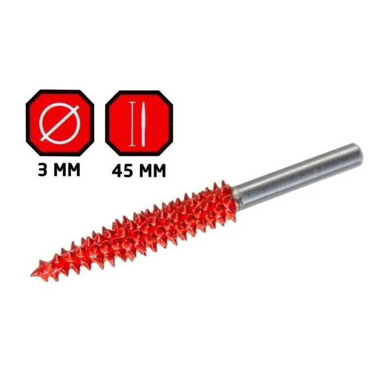 Raspel din carbura de tungsten in forma de ac ROX Wood 153ROX0276, 45xO6 mm