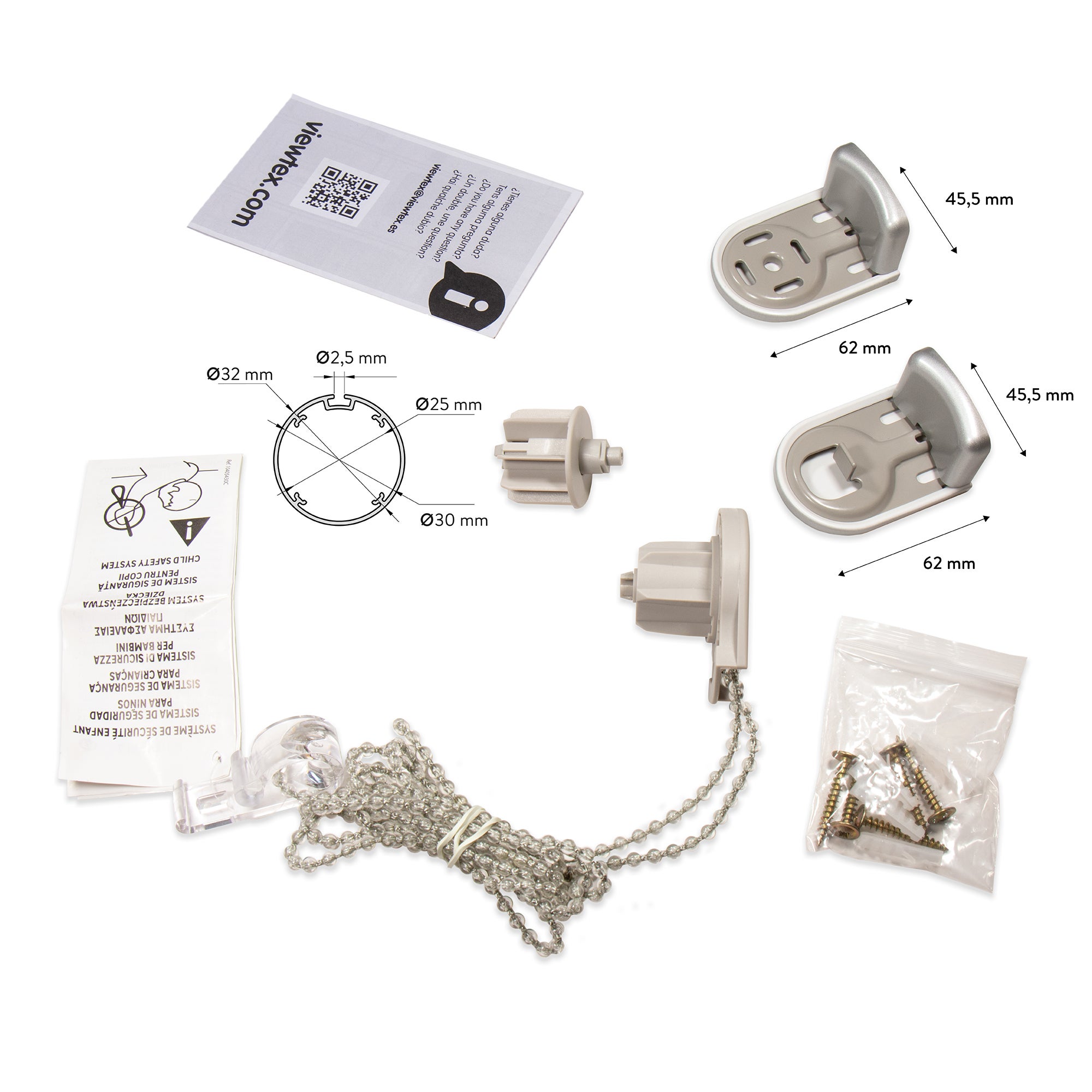 Tenda a rullo Viewtex Sundusk oscurante e termica bianco 220 X 250 cm - 6