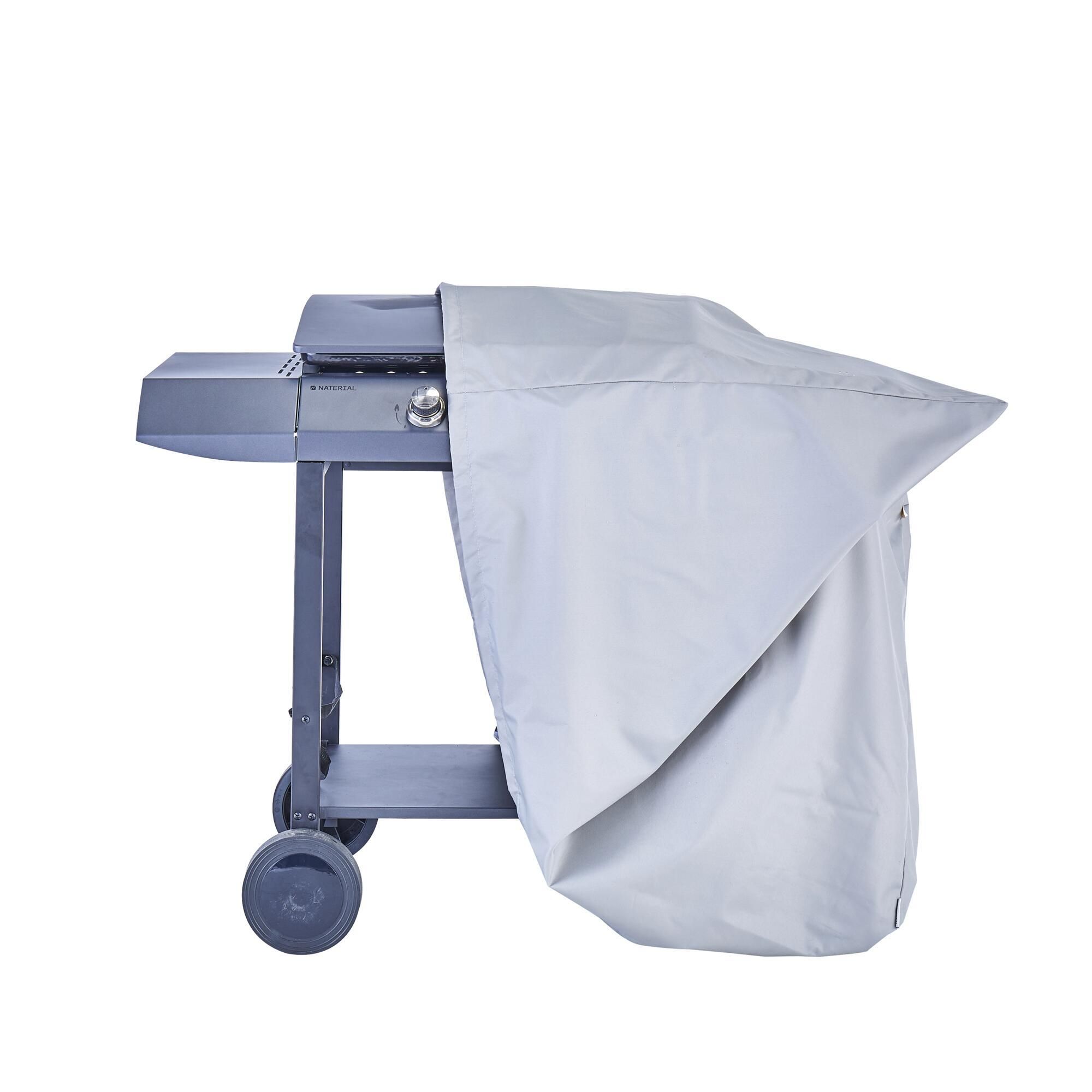 MATERIAŁ - Pokrowiec ochronny na grilla i planchę - Dł. 119 x Szer. 57 x Wys. 82 cm - Odporny na promieniowanie UV - Wodoodporny - Hydrofobowy -