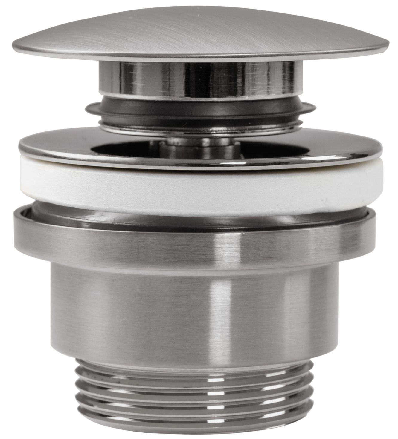 BONDE DE LAVABO UNIVERSEL REA KLIK-KLAK BRUSH NICKEL 6,4X6,4X13CM - 5