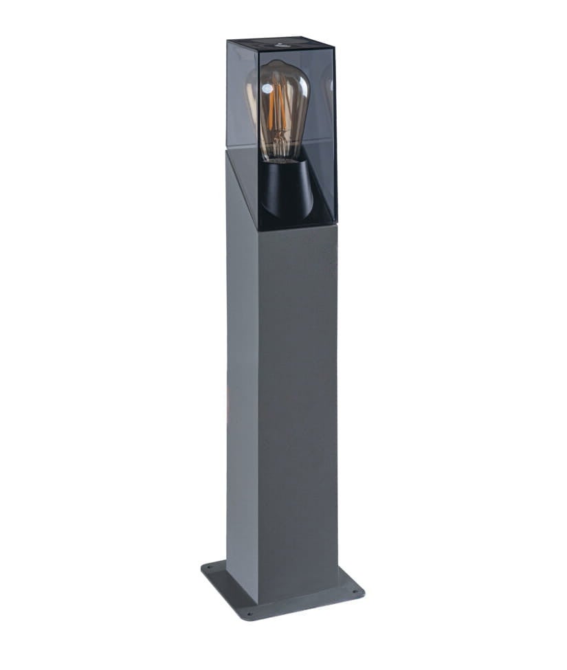 Lampa ogrodowa stojąca LAVEN grafitowa 1xE27x10W aluminium wym:50x13x13cm IP44 Kanlux
