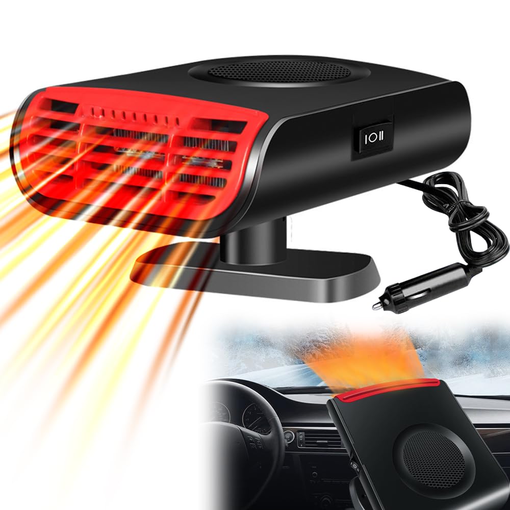 Chauffage Voiture 12V Allume-Cigare - Mini Chauffage Dégivreur Pare-Brise