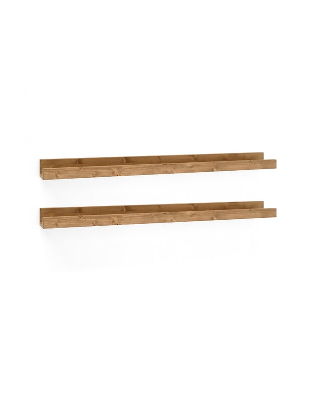 Etagère épaisse chêne bois massif L.80 X l.30 cm, Ep.26 mm